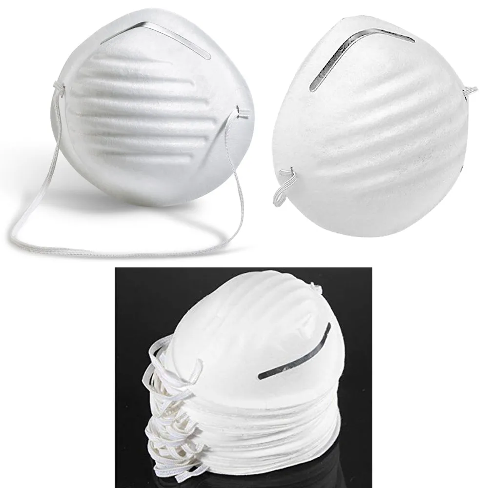 100 Disposable Medical Industry Dust Proof Mouth Cover Face Mask Valve Filter