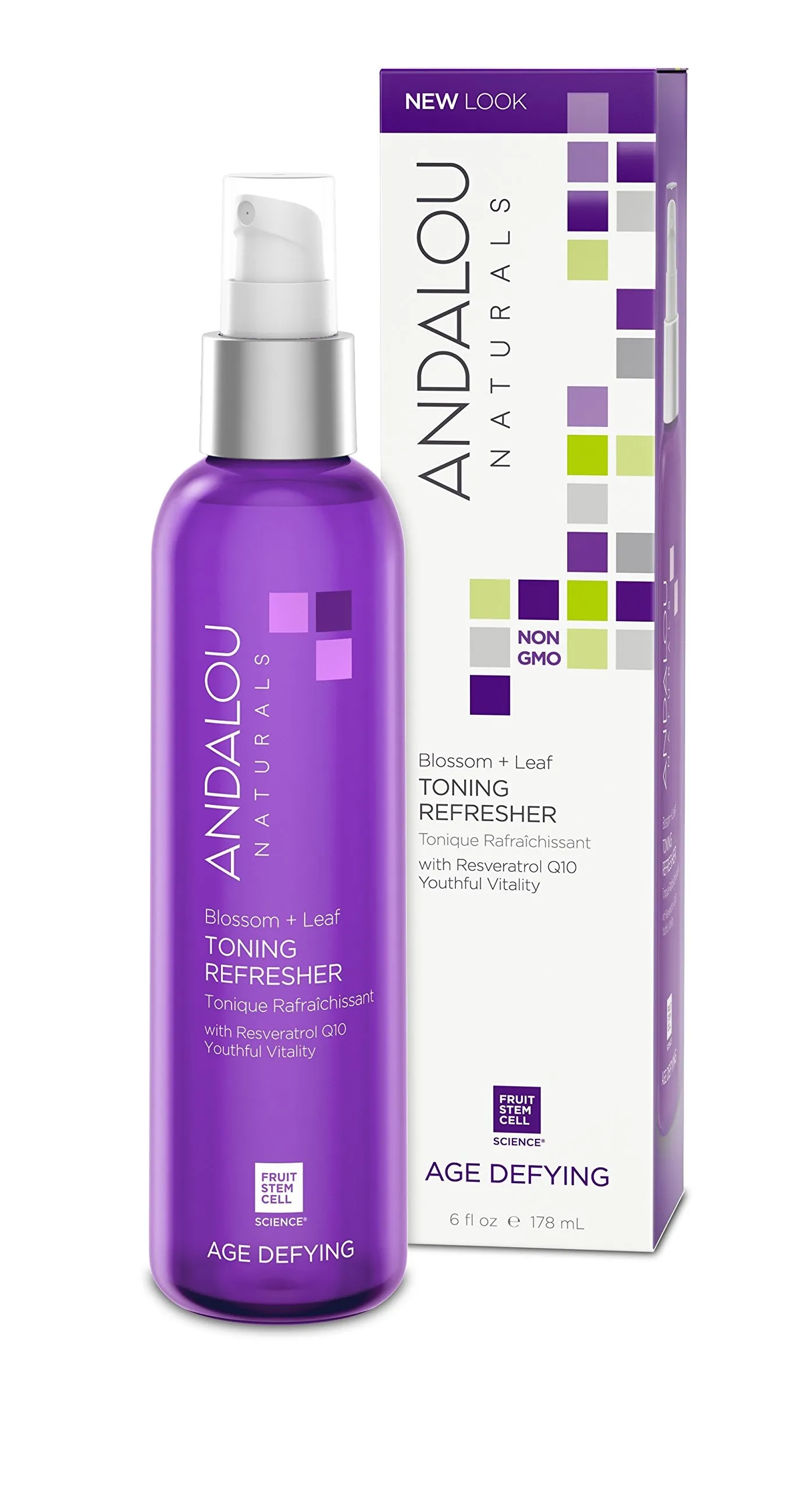 Andalou Naturals HS-9622 Blossom Plus Leaf Toning Refresher, 6 Ounce