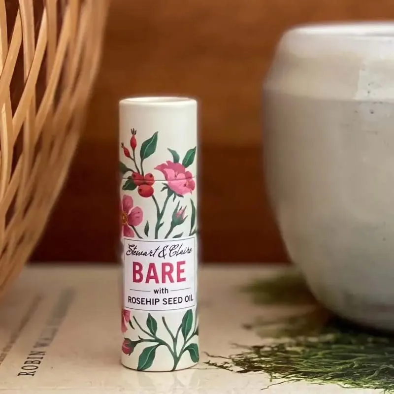 Bare Unscented Lip Balm with Rosehip Seed Oil
