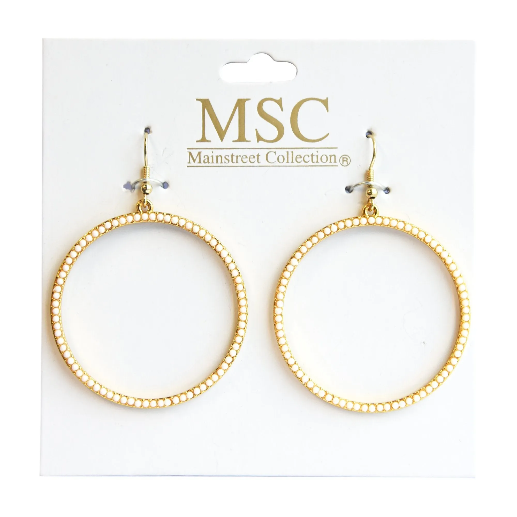 Bead Circle Earrings