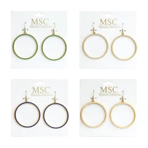 Bead Circle Earrings