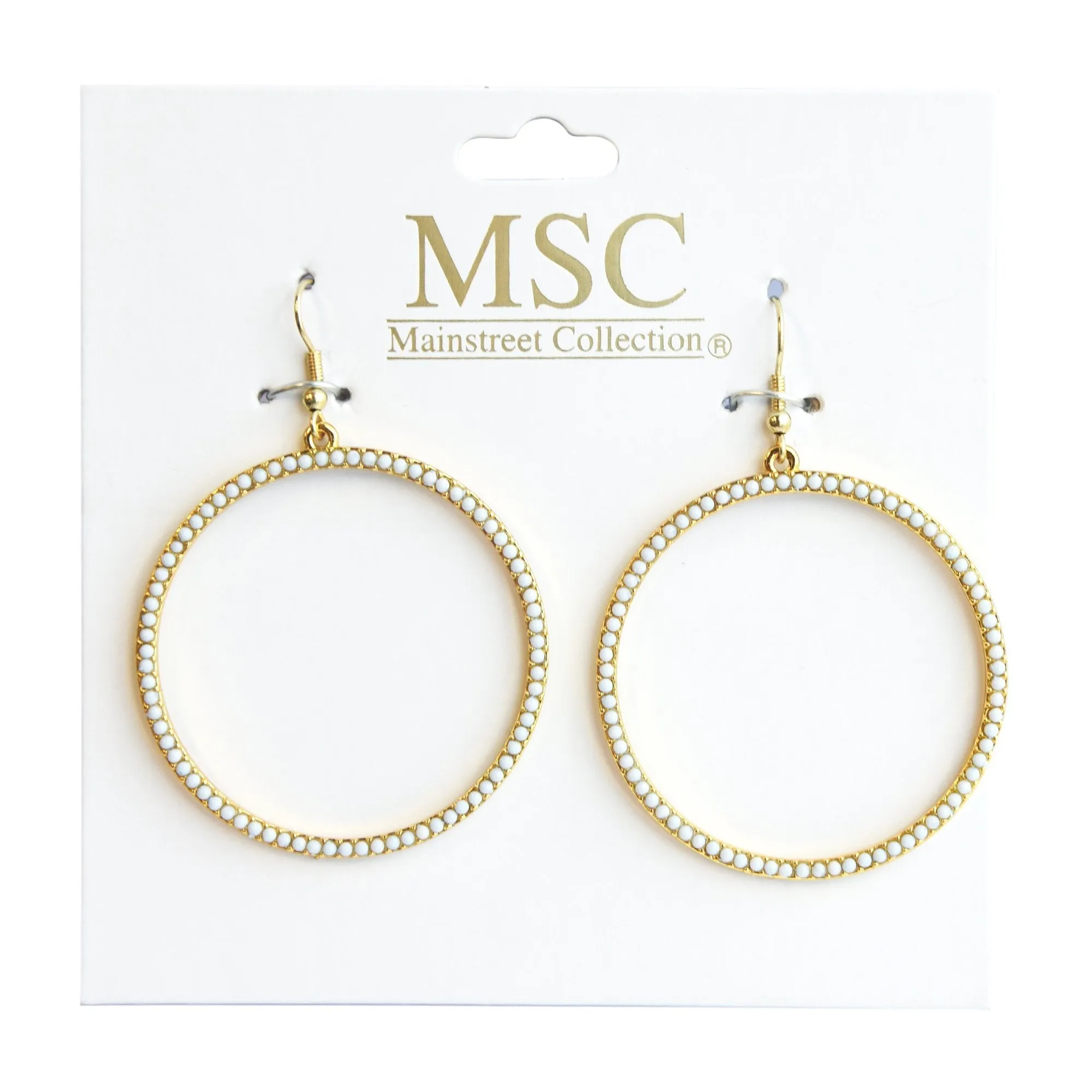 Bead Circle Earrings