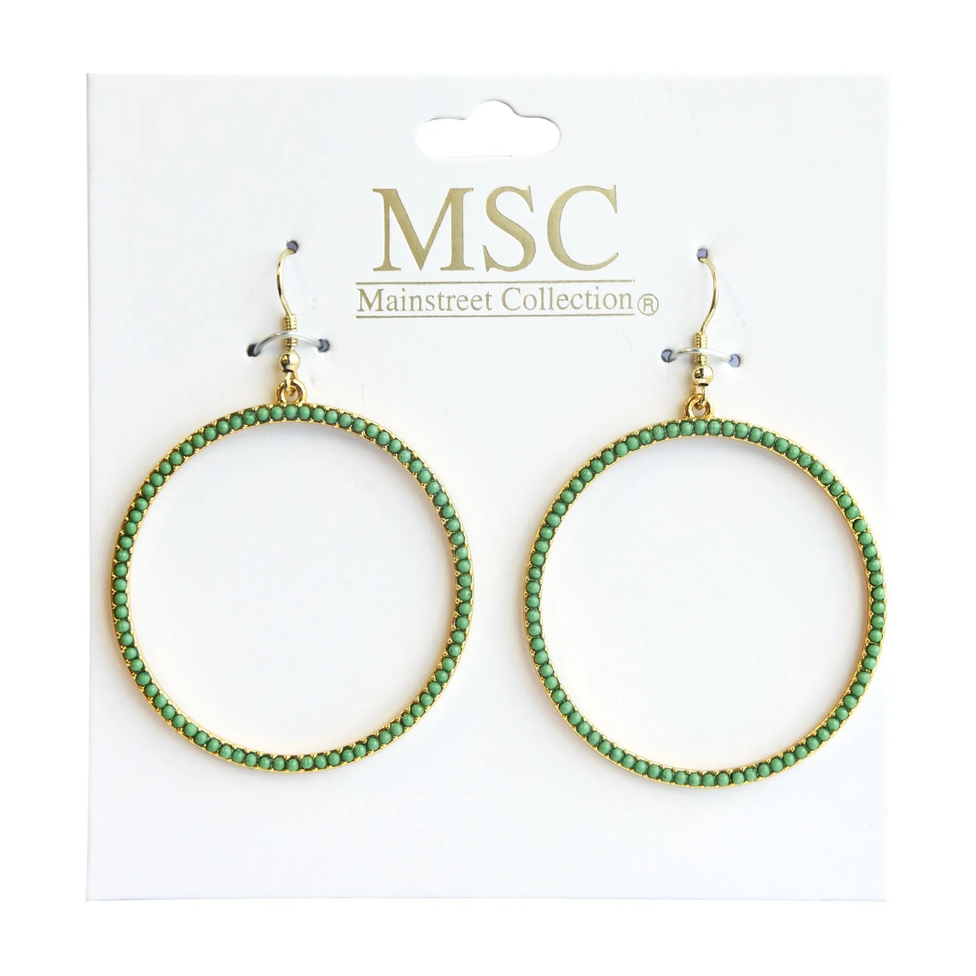 Bead Circle Earrings