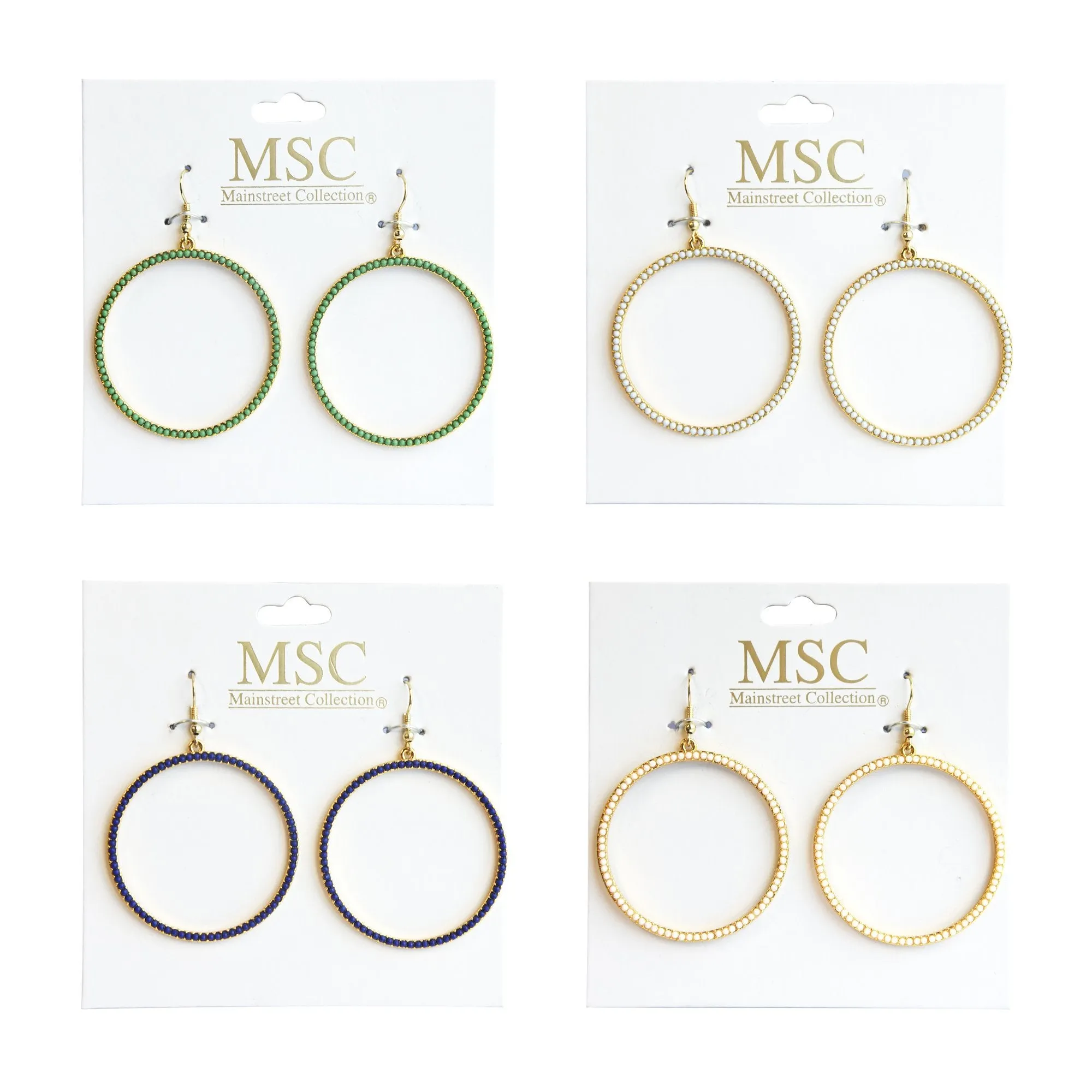 Bead Circle Earrings