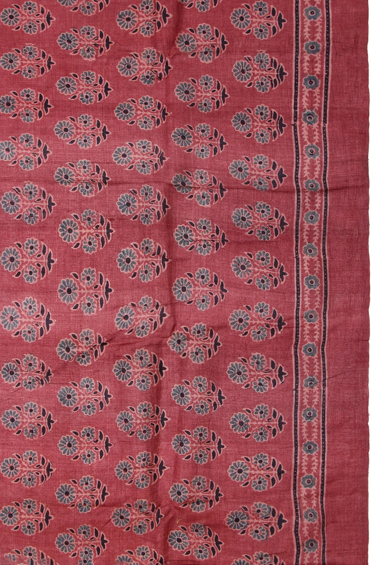 Brown Tussar Saree with Dot Butta