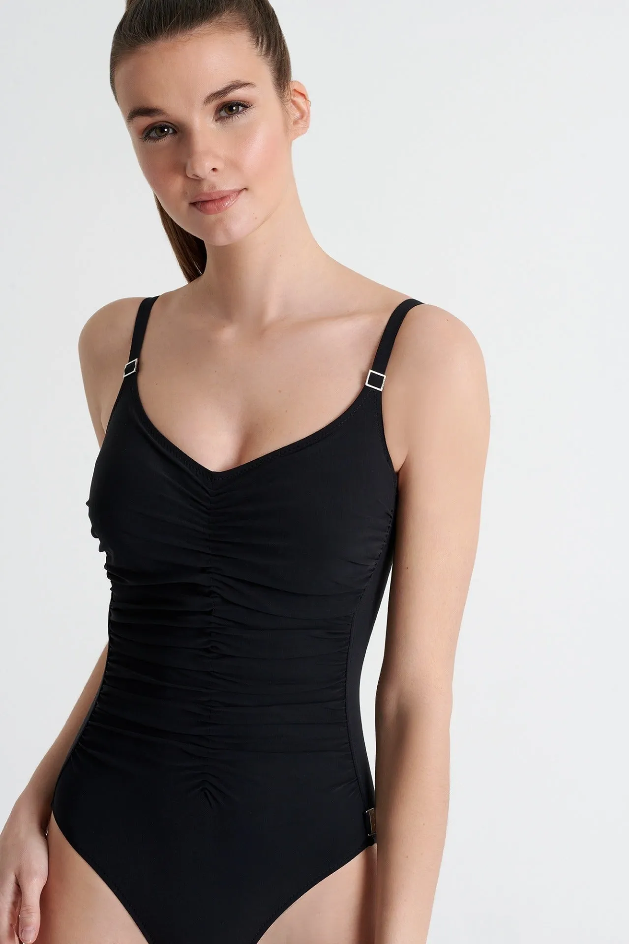 Classique Round Neck Thin Strap One-Piece