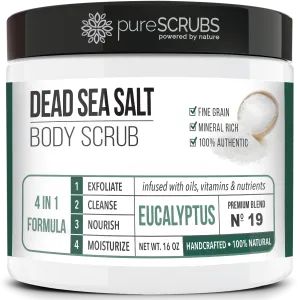 Eucalyptus Body Scrub / Dead Sea Salt / Premium Blend #19