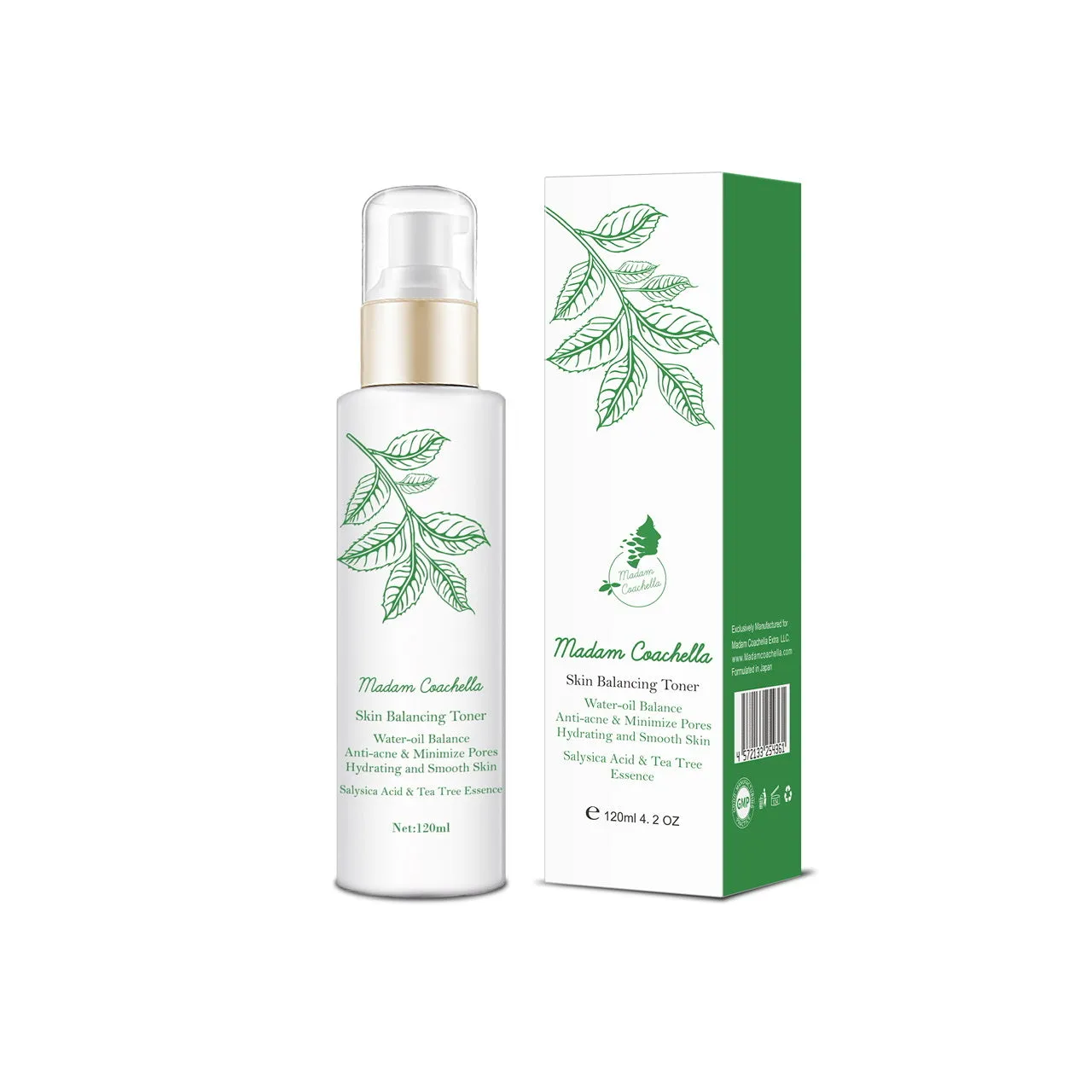 Madam Coachella Skin Balancing Toner Tea Tree - 120ml  | مدام كوتشيلا تونر موازنة البشرة بشجرة الشاي 120 مل