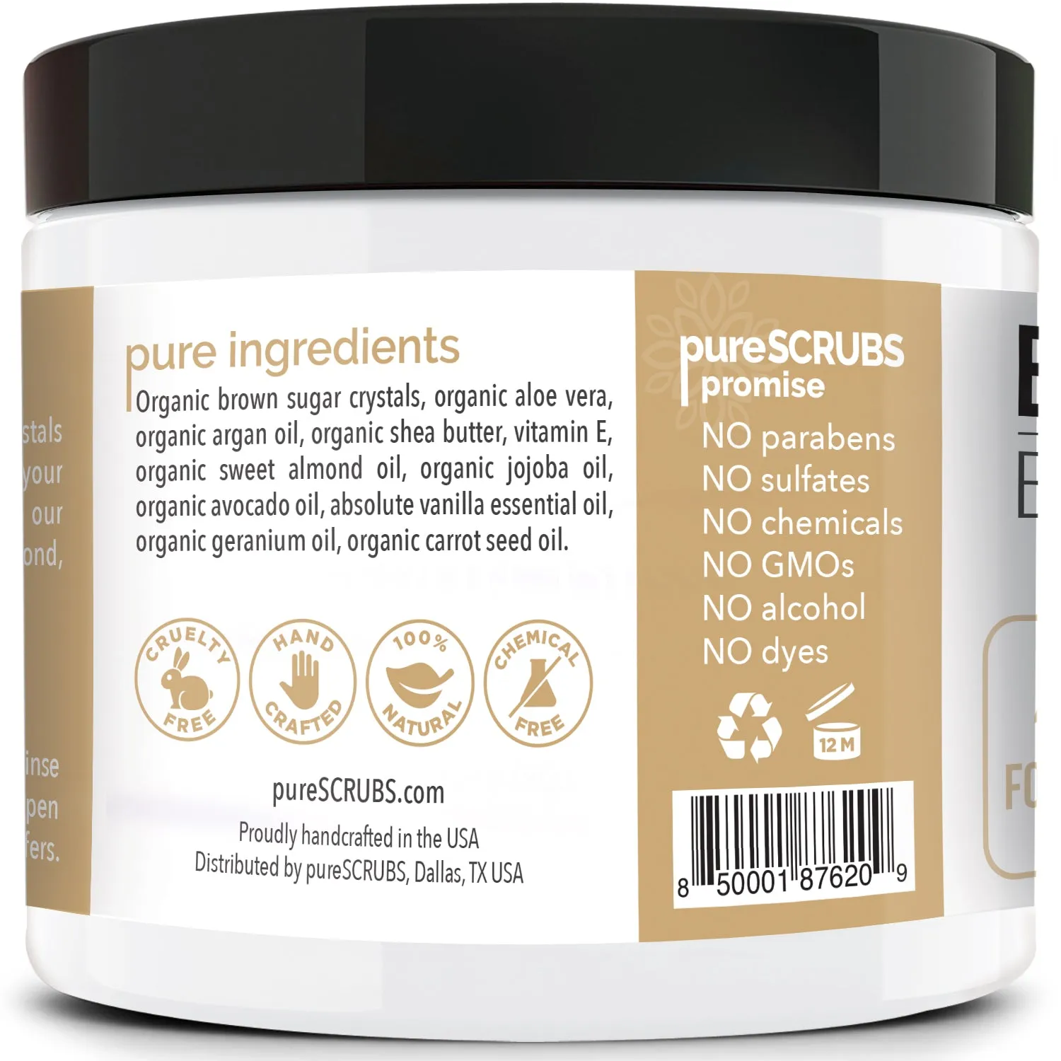 Vanilla Body Scrub / Brown Sugar / Premium Blend #38