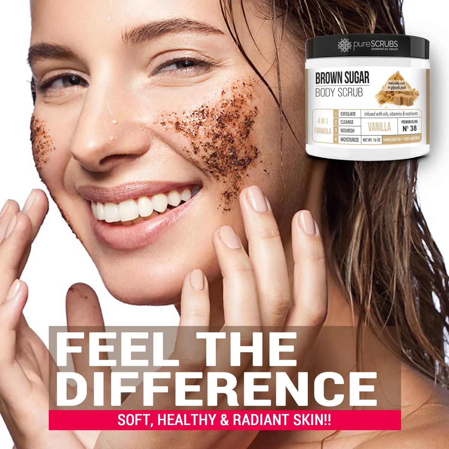 Vanilla Body Scrub / Brown Sugar / Premium Blend #38